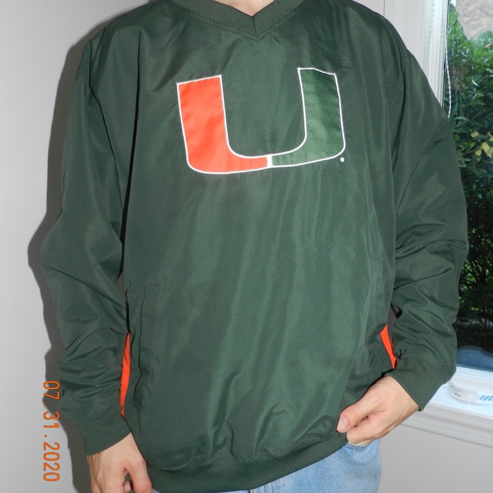 Miami University Pullover Windbreaker Crewneck